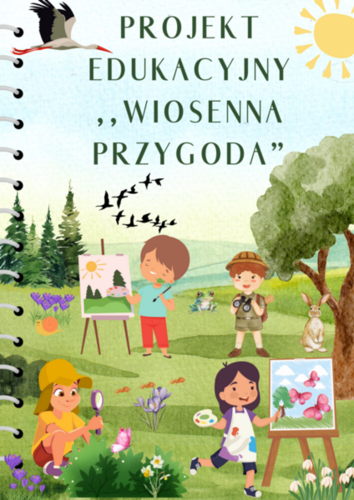plakat projektu wiosenna przygoda