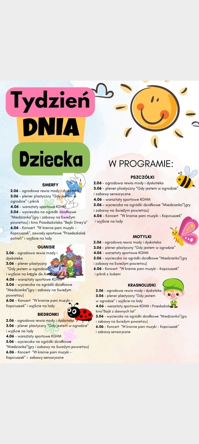 Dzień dziecka plakat