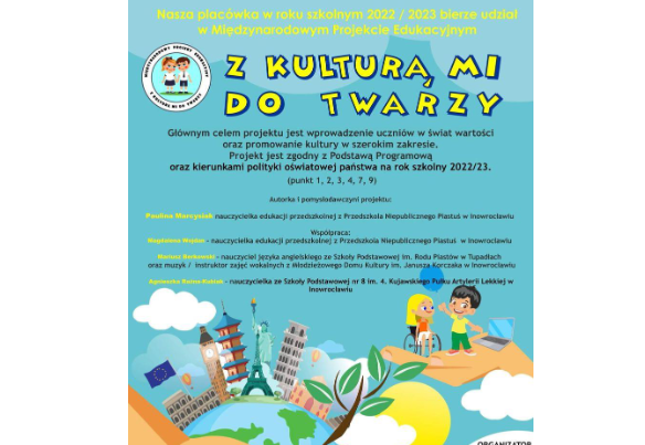 plakat projektu z kulturą mi do twarzy